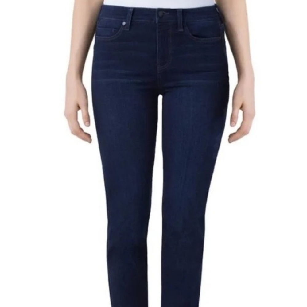 Liverpool The Ankle Skinny Pull On Navy Blue Jeans